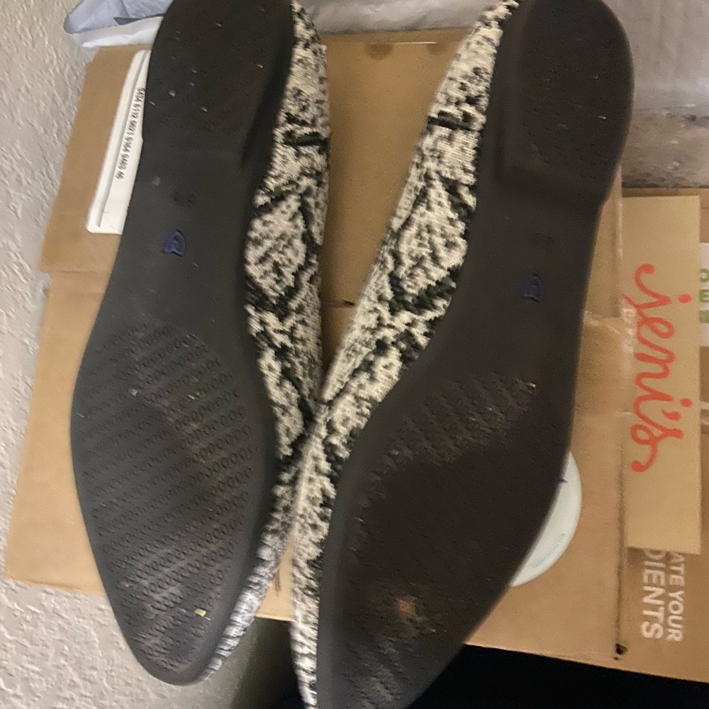 Rothy’s Almond Toe Loafer Python Black White Grey size 8.5 - Picture 4 of 6